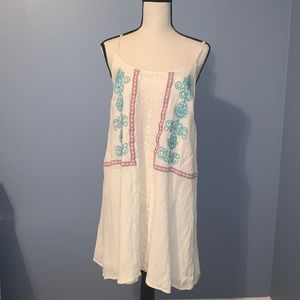 Flying Tomato Boho Embroidered Slip Dress